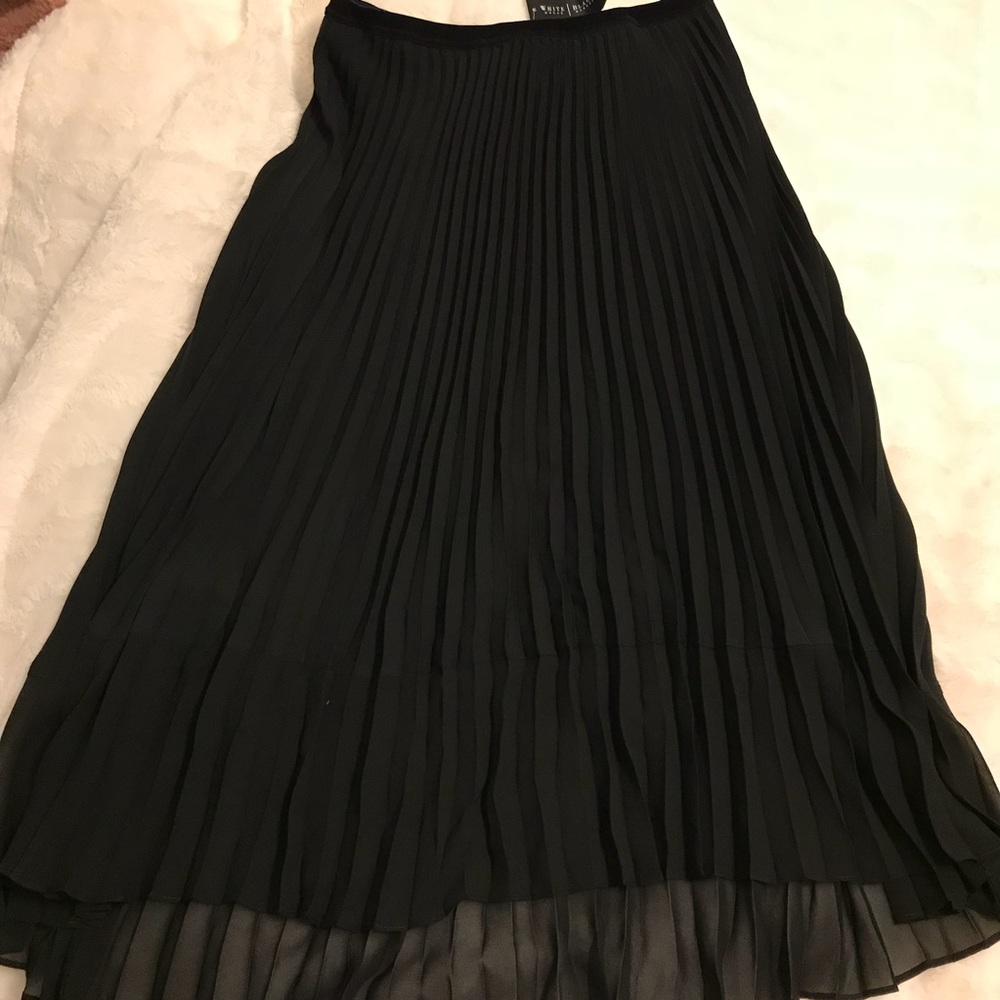 WHBM Pleated Midi Skirt